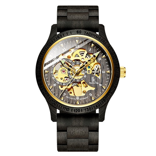Classic Wooden Men's Mechanical Watch - Cindy's Shop