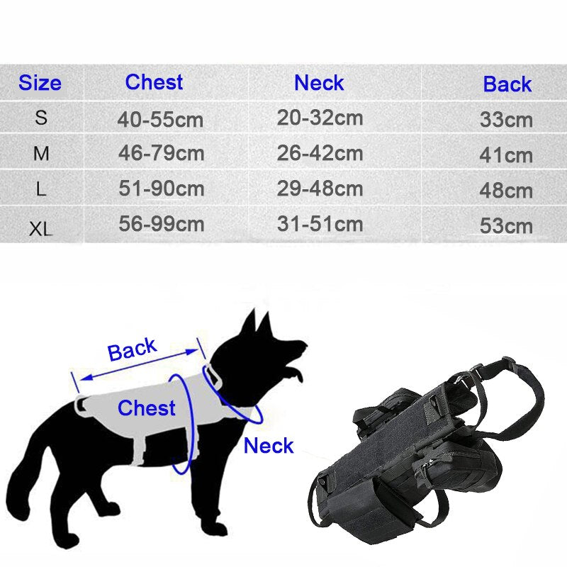 Tactical Military Dog Harness - Cindy's Shop