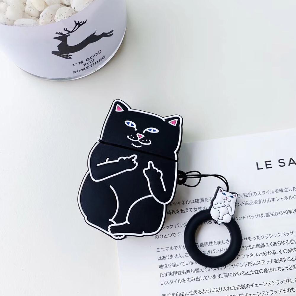 Cartoon Cat AirPods Case - Cindy's Shop