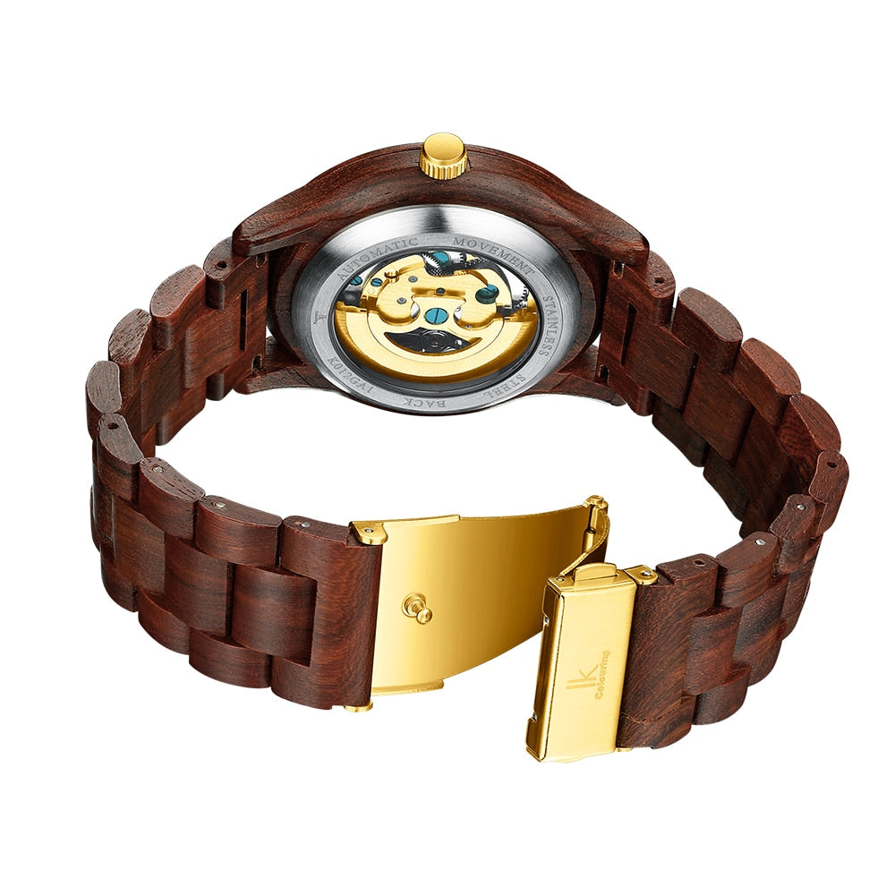 Classic Wooden Men's Mechanical Watch - Cindy's Shop
