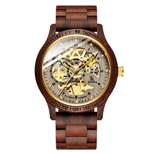 Classic Wooden Men's Mechanical Watch - Cindy's Shop
