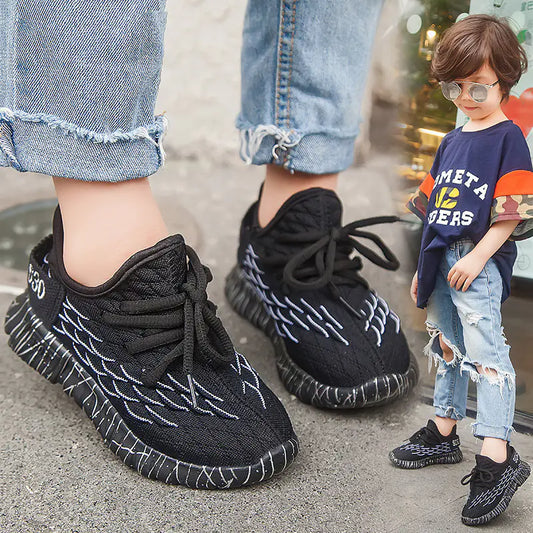 Breathable Mesh Sneakers for Kids - Fish Scale Design - Cindy's Shop