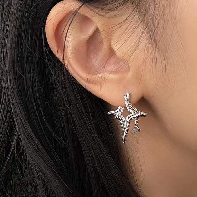 Asterism Rhinestone Earrings - Cindy's Shop