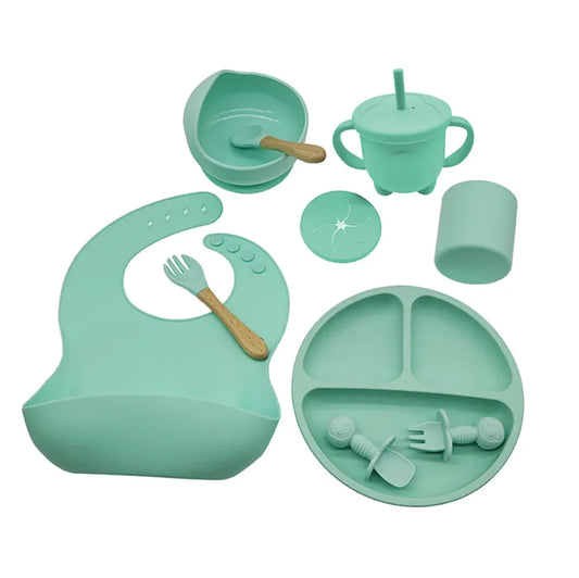 Baby Silicone Feeding Tableware Set - Cindy's Shop