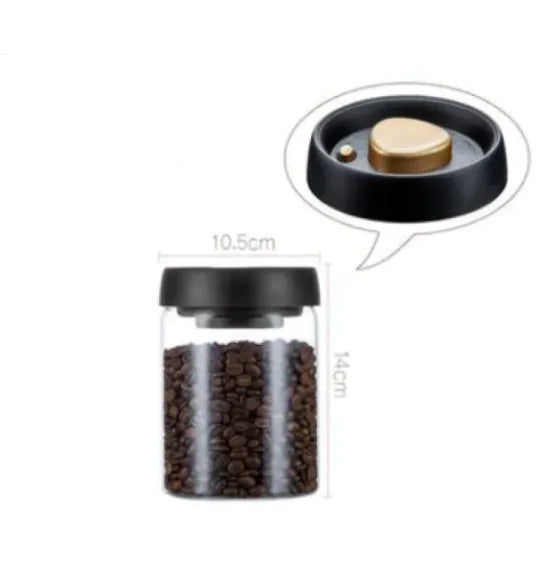 Vacuum Sealed Glass Storage Jar Set - Cindy's Shop