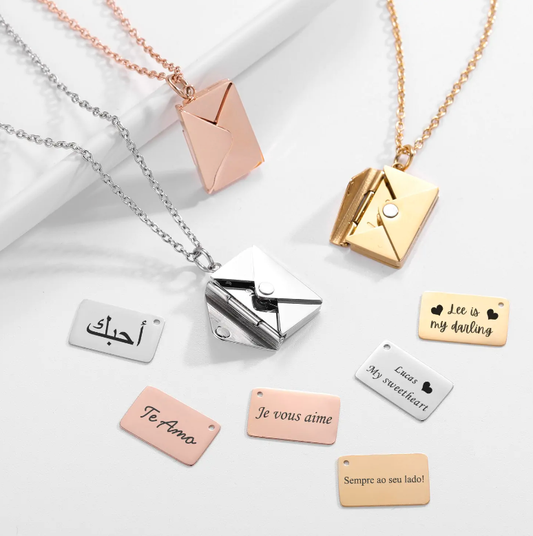 Envelope Necklace - Cindy's Shop