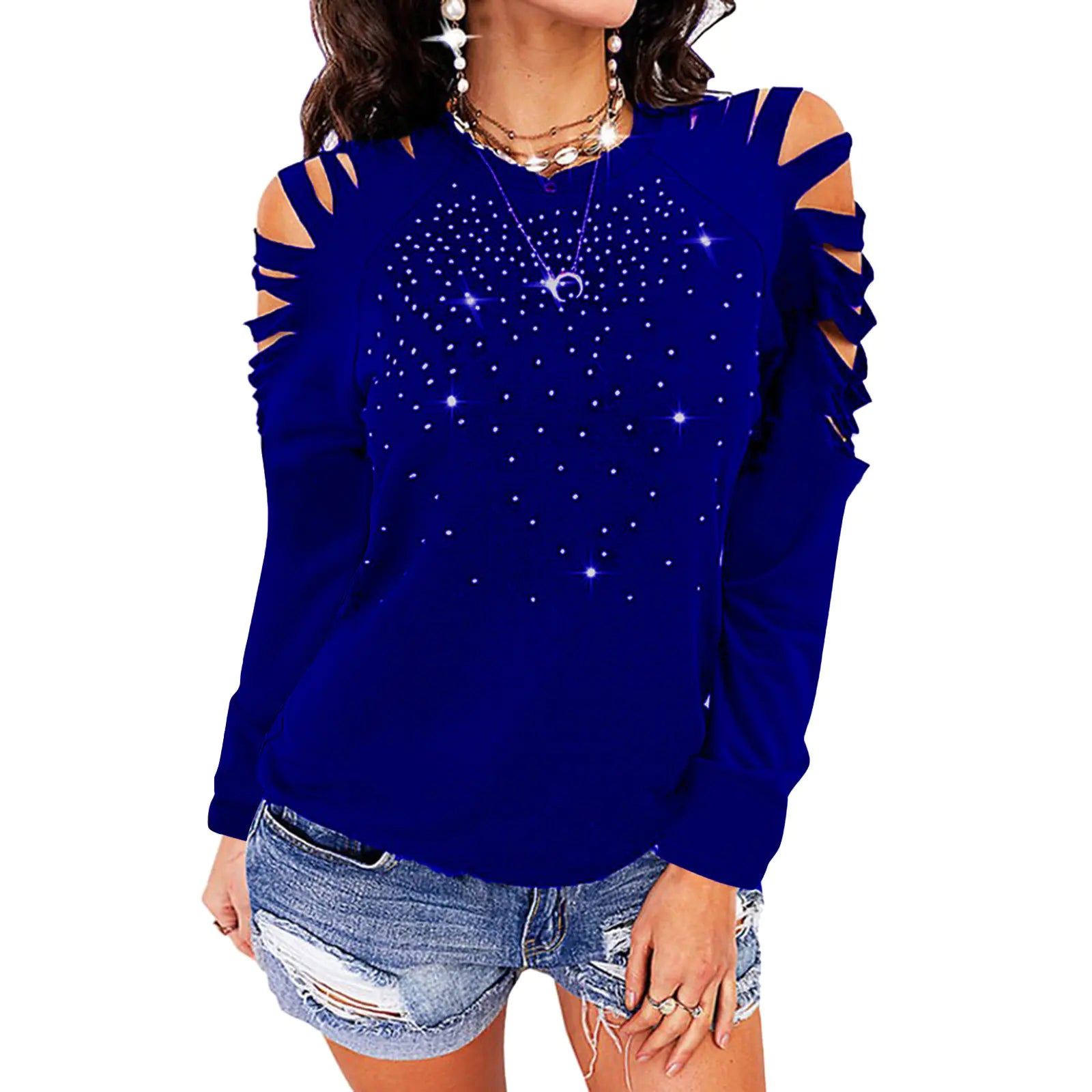 2018 Spring Summer Popular Short Sleeve Top with Lace - Cindy's Shop