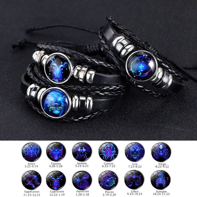 12 Constellations Luminous Starry Sky Bracelet for All - Cindy's Shop